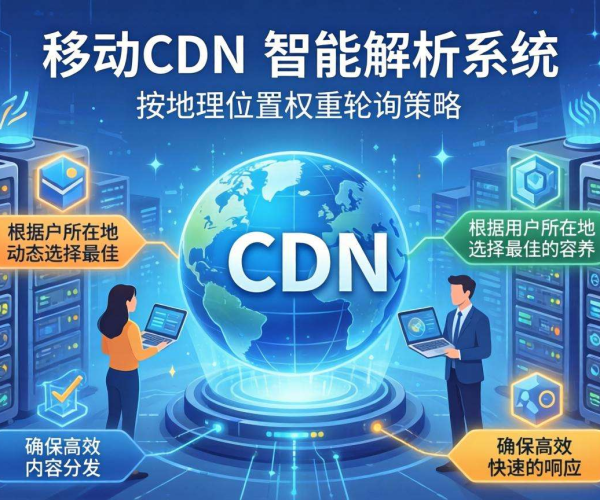 移动屏蔽CDN的智能解析能否按地理位置权重进行轮询
