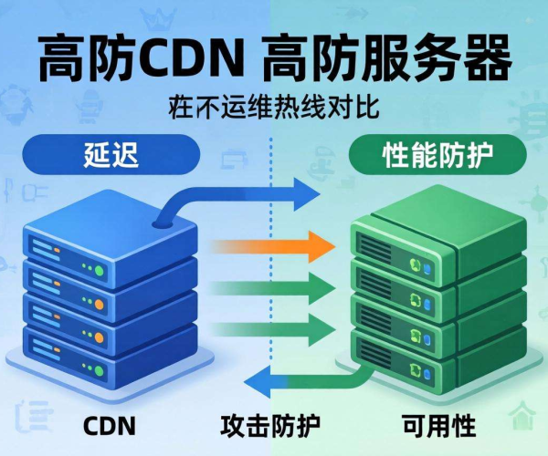 高防CDN与高防服务器区别大揭秘：运维方面深度对比
