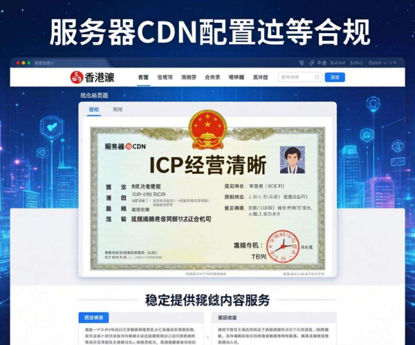 香港服务器CDN配置是否需要网站具备ICP经营许可证？