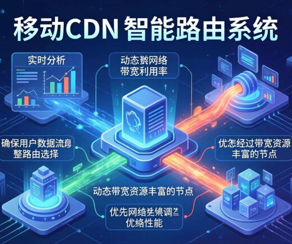 移动屏蔽CDN的智能路由是否支持实时带宽利用率优先级选路