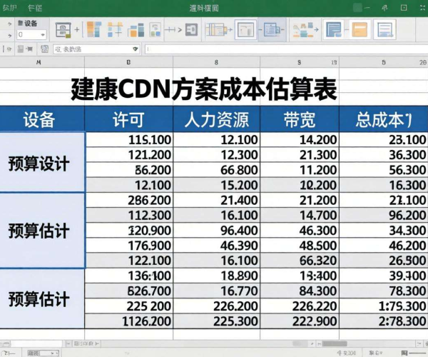 CDN自建方案成本估算表Excel：精准规划成本的实用工具