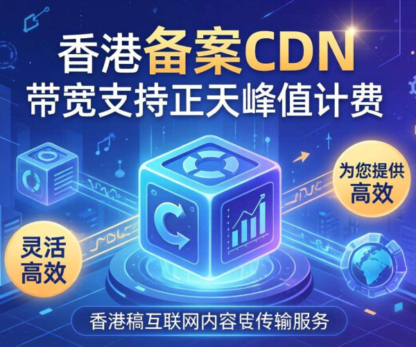 香港免备案CDN的带宽能否支持按天峰值计费