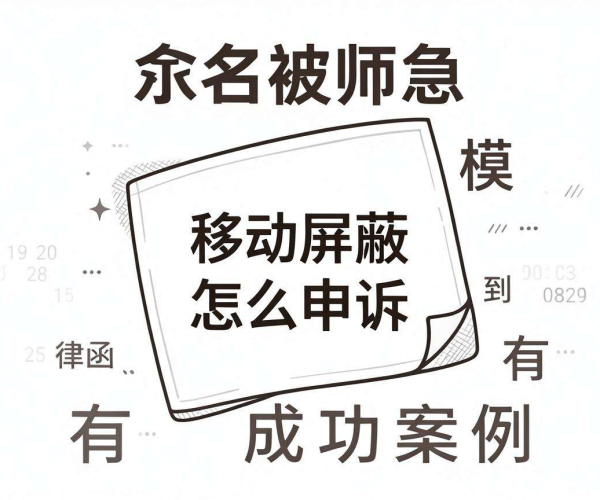 域名被移动屏蔽申诉攻略：成功案例模板及律师函撰写要点
