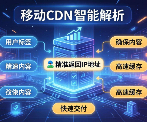 移动屏蔽CDN的智能解析能否按用户标签返回IP