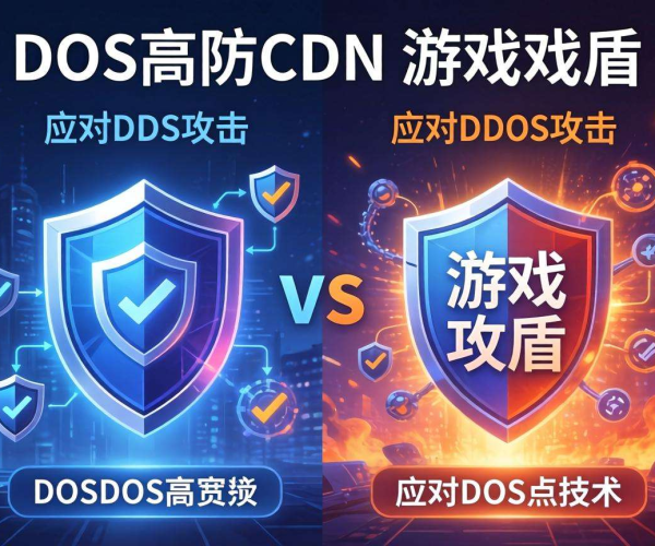 DDoS高防CDN与游戏盾技术大比拼：差异在哪？优势几何？