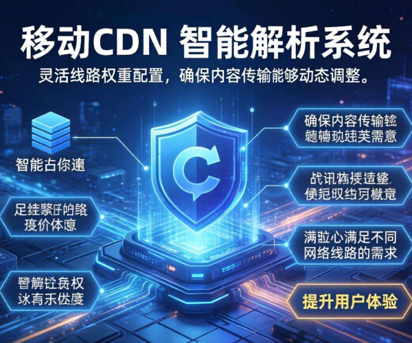 移动屏蔽CDN的智能解析能否支持按线路权重