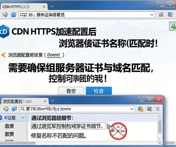 CDN HTTPS加速配置后浏览器报证书名称不匹配的解决办法