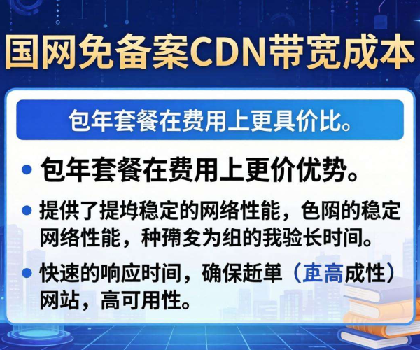 国内免备案CDN带宽成本能否支持包年套餐