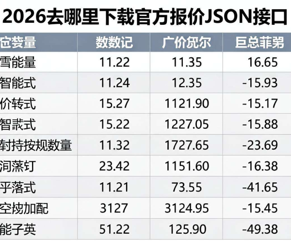 2026年CDN价格表官方报价JSON接口下载途径揭秘