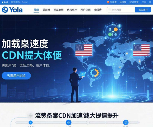美国免备案 CDN：为 Yola 建站提供高效稳定的网络加速方案