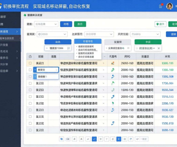域名移动屏蔽自动化恢复：一键切换审批流程的实现之道