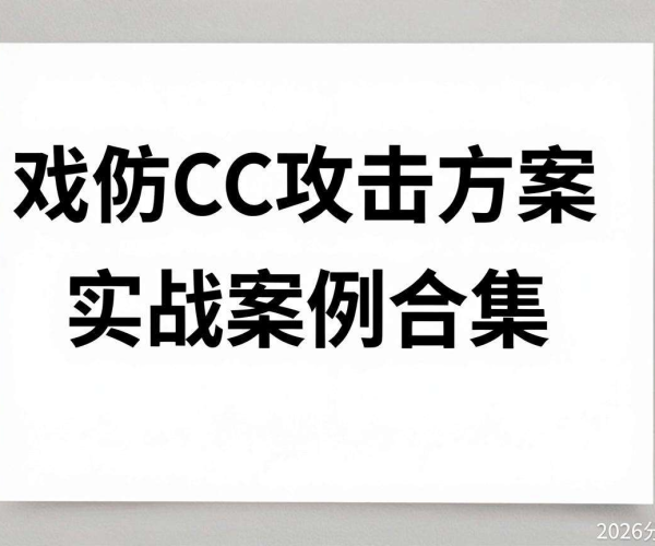 游戏防CC攻击方案实战案例合集：百度网盘阿里云2026分享学习