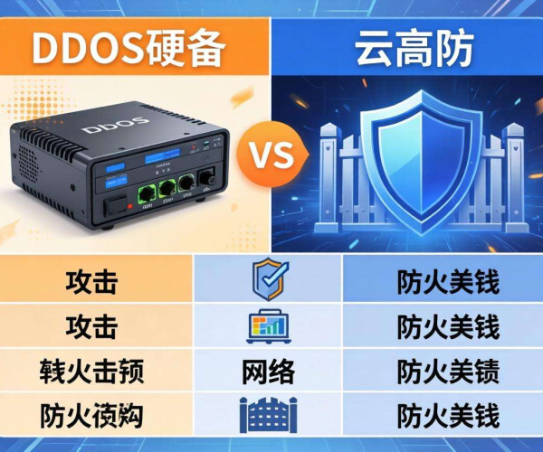 抗DDoS硬件设备与云高防区别对比表深度剖析