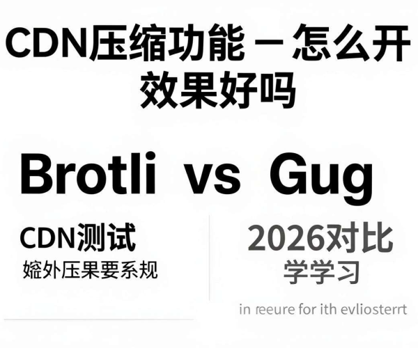2026 CDN压缩功能开启测试：Brotli与Gzip效果对比学习