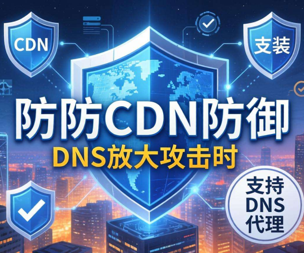 高防CDN防御DNS放大攻击时对DNS代理支持情况解析