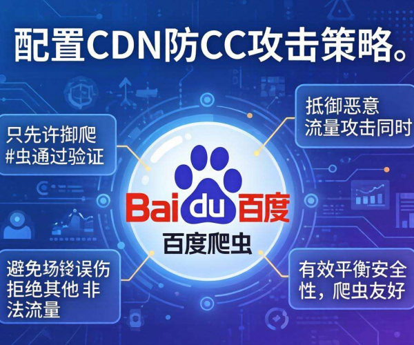 CDN防CC攻击策略设置：如何避免误伤百度爬虫