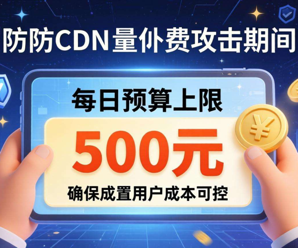 高防CDN按量计费：攻击期间能否设置每日预算上限？