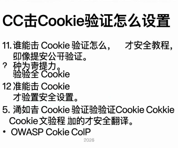 CC攻击Cookie验证安全设置教程：OWASP指南2026中文翻译
