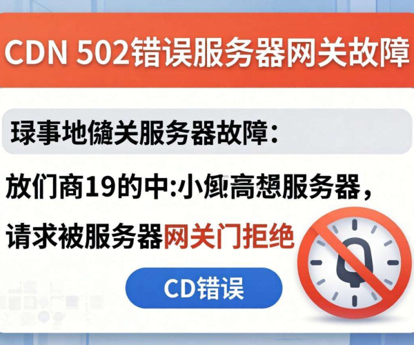CDN 502错误原因深度剖析：从源站到网络全解析