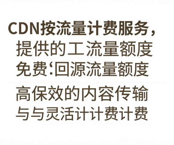 香港CDN按流量计费，是否有免费回源流量额度