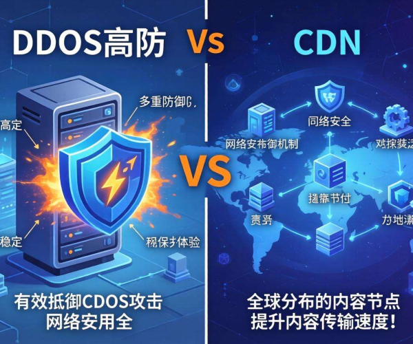 DDoS高防与CDN区别大揭秘：一张图直观对比