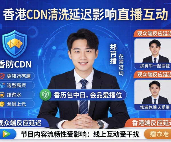 香港高防CDN清洗延迟对直播互动的影响几何