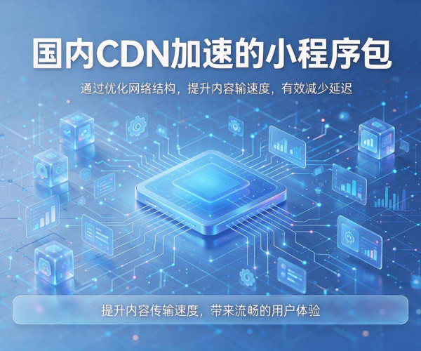 国内CDN加速小程序包 显著提升小程序加载速度与稳定性