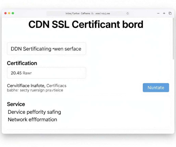 CDN SSL证书配置全解析：保障网络安全与加速性能的关键步骤