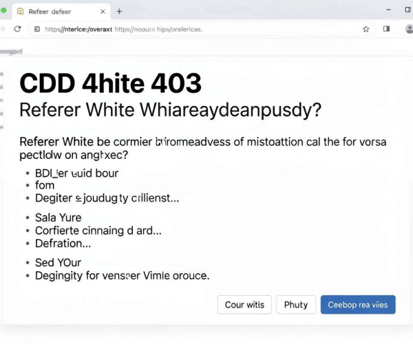 CDN 403错误：是Referer白名单过严还是地域封禁所致？