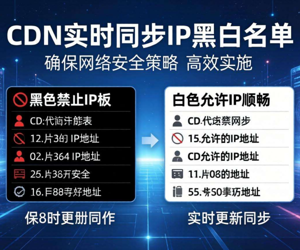 CDN访问控制：IP黑白名单实时同步保障网络安全与高效访问
