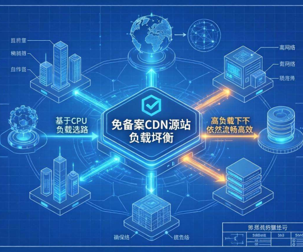 免备案CDN的源站负载均衡是否支持基于CPU负载选路