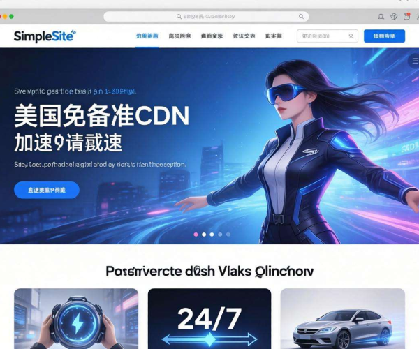 美国免备案CDN：SimpleSite建站的理想搭档助力网站高效运行