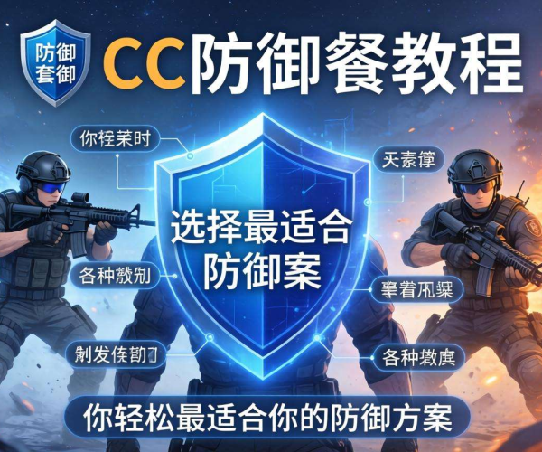 CC防御套餐选择教程：从需求到方案的全面指南