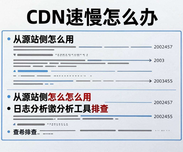 CDN加速慢？源站侧利用日志分析工具排查问题有妙招