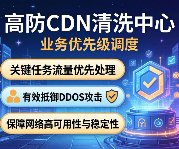 香港高防CDN清洗中心：是否支持按业务优先级调度？