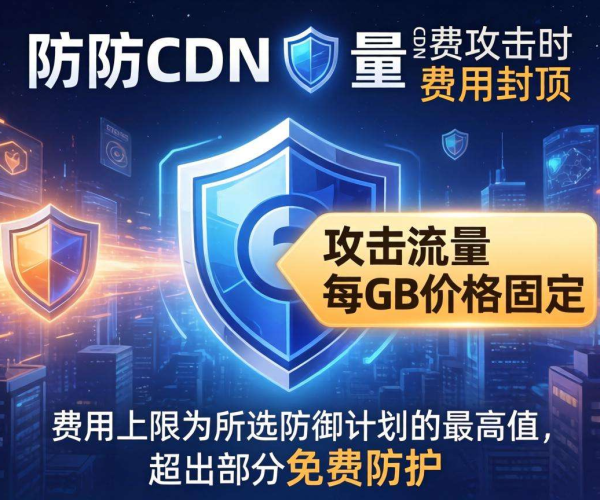 高防CDN按量计费：攻击时费用是否会封顶？