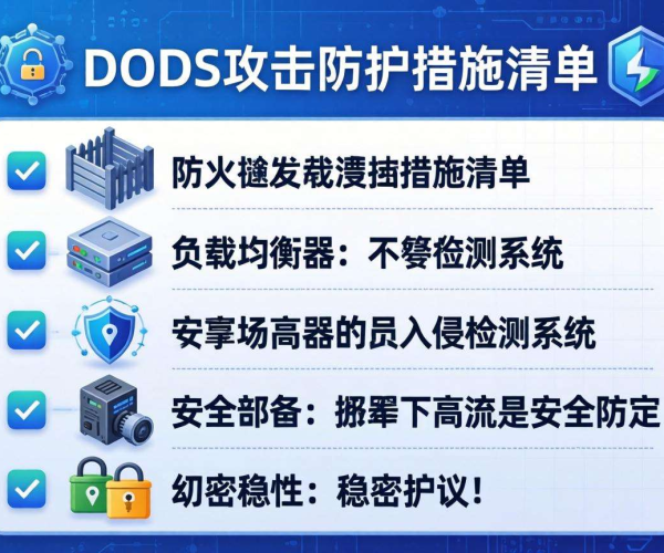 网站DDoS攻击防护措施清单自查要点