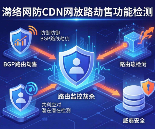 高防CDN防御BGP路由劫持时是否支持路由监控
