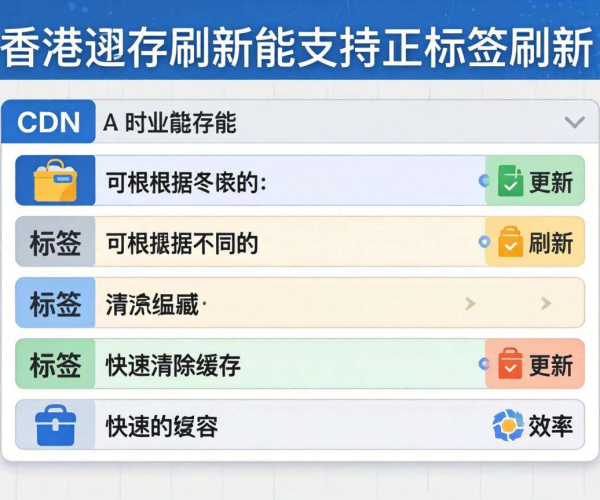香港CDN缓存刷新：是否支持按标签刷新？