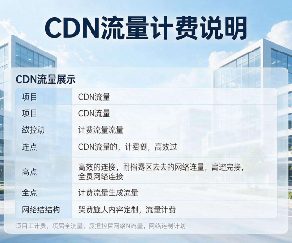 香港CDN流量计费说明:清晰解读,助您掌握费用详情
