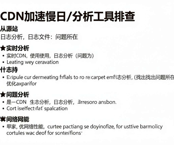 CDN加速慢从源站侧排查：日志分析工具助力问题解决