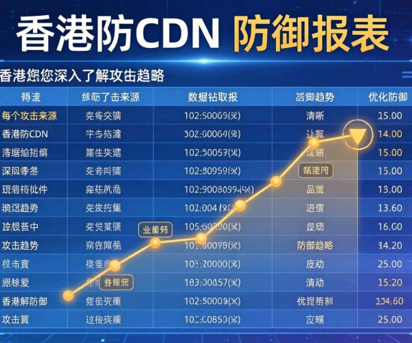 香港高防CDN防御报表：是否支持数据钻取分析？