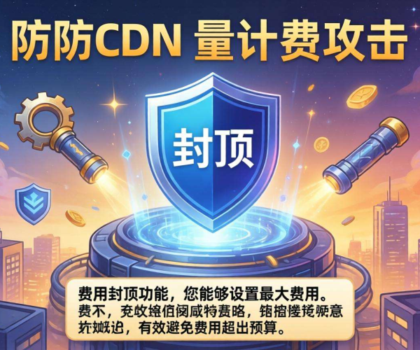 高防CDN按量计费：攻击期间能否设置费用封顶？