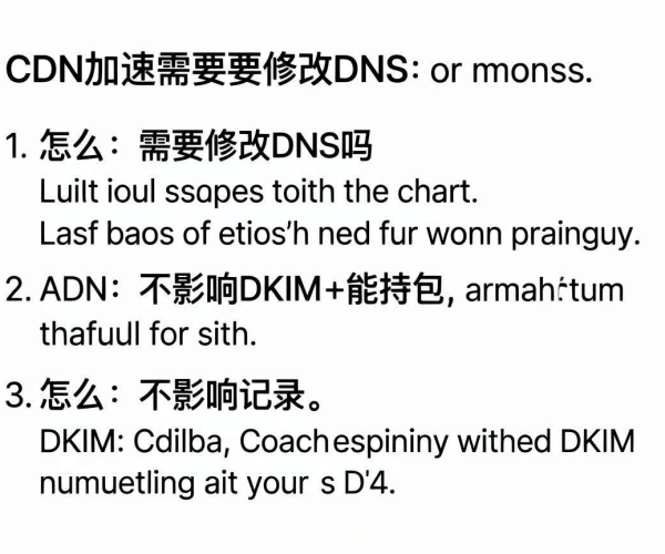 CDN加速是否需修改DNS及如何修改才不影响DKIM记录