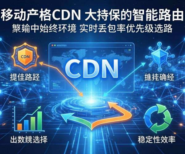 移动屏蔽CDN的智能路由是否支持实时丢包率优先级选路