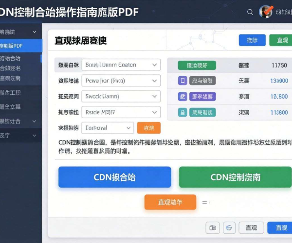 CDN控制台操作指南：截图版PDF带你轻松掌握操作技巧
