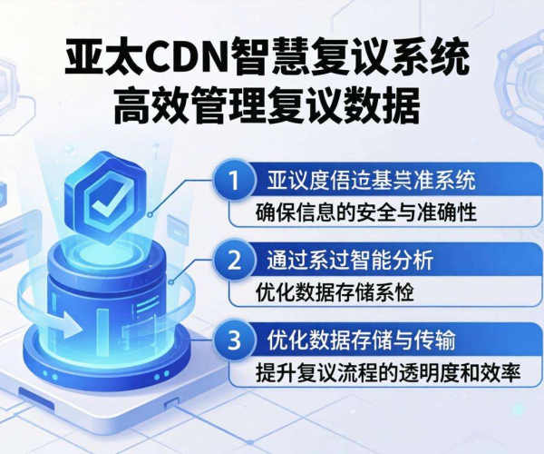 亚太CDN助力智慧复议：高效实现复议数据管理与应用