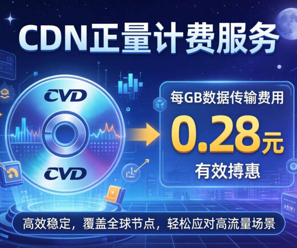 国内CDN按量计费低至0.28元/GB，成本优化新选择