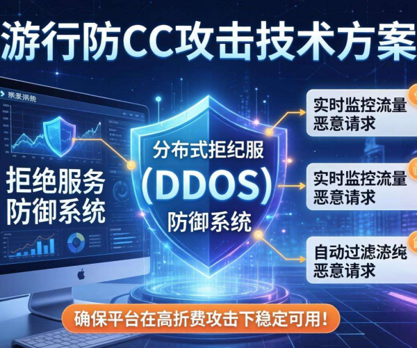 游戏平台防CC攻击技术方案：保障稳定运行，筑牢安全防线