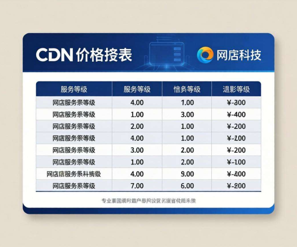 2026网宿版CDN价格表揭秘，为你的网络加速成本精准导航